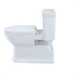 TOTO® Eco Soirée® One-Piece Elongated 1.28 GPF Universal Height Skirted Toilet, Ebony Black - MS964214CEF#51