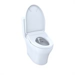 TOTO WASHLET+® Aquia IV 1G Two-Piece Elongated Dual Flush 1.0 and 0.8 GPF Toilet and Contemporary WASHLET S500e Bidet Seat, Cotton White - MW4463046CUMG#01
