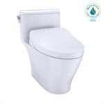 TOTO® WASHLET®+ Nexus® One-Piece Elongated 1.28 GPF Toilet with Auto Flush S550e Contemporary Bidet Seat, Cotton White - MW6423056CEFGA#01