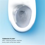 TOTO® WASHLET®+ Nexus® One-Piece Elongated 1.28 GPF Toilet with S550e Bidet Seat, Cotton White - MW6423056CEFG#01