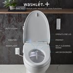 TOTO® WASHLET®+ Nexus® 1G® One-Piece Elongated 1.0 GPF Toilet with Auto Flush S550e Contemporary Bidet Seat, Cotton White - MW6423056CUFGA#01