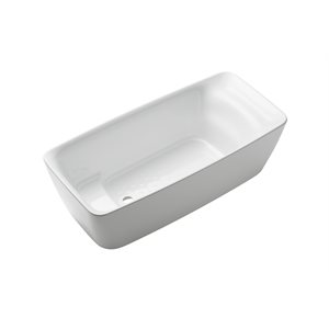 TOTO® Flotation Freestanding Soaker Tub with RECLINE COMFORT™, Gloss White - PJY1724PWEU#GW