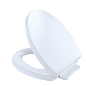 TOTO® SoftClose®Non Slamming, Slow Close Round Toilet Seat and Lid,Cotton White - SS113#01