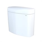 TOTO® Aquia IV® 1G® Cube Dual Flush 1.0 and 0.8 GPF Toilet Tank Only with WASHLET®+ Auto Flush Compatibility, Cotton White - ST436UMA#01