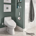 TOTO® WASHLET® C200 Electronic Bidet Toilet Seat with PREMIST and SoftClose® Lid, Round, Sedona Beige- SW2043R#12