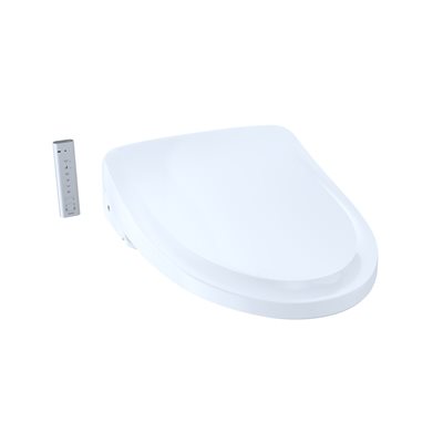 TOTO® S500e WASHLET®+ Ready Electronic Bidet Toilet Seat with EWATER+® and Classic Lid, Elongated, Cotton White - SW3044T40#01