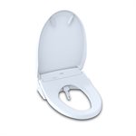 Siège de toilette bidet électronique TOTO® S500e WASHLET®+ Ready avec EWATER+® et couvercle classique, allongé, coton blanc - SW3044T40#01