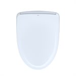 Siège de toilette bidet électronique TOTO® S500e WASHLET®+ Ready avec EWATER+® et couvercle classique, allongé, coton blanc - SW3044T40#01