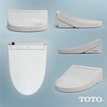 Siège de toilette bidet électronique TOTO® WASHLET® C5 avec nettoyage PREMIST et EWATER+, allongé, beige Sedona - SW3084#12