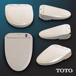 Siège de toilette bidet électronique TOTO® WASHLET® S300e avec nettoyant EWATER+®, rond, beige Sedona - SW573#12