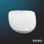TOTO® WASHLET® S350e Electronic Bidet Toilet Seat with Auto Open and Close and EWATER+® Cleansing, Round, Cotton White - SW583#01