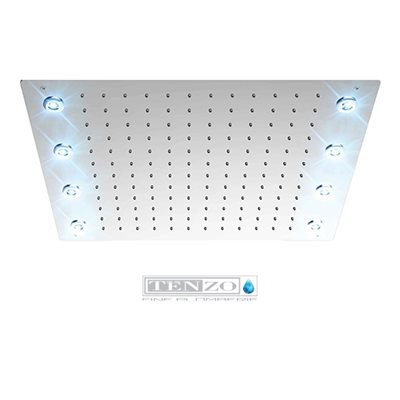 Ceiling shwr head 43x53cm [17x21in] LED (8x) chrome