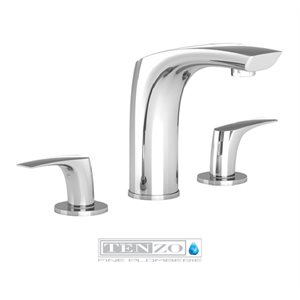 Nuevo 8in lavatory faucet chrome with (overflow) drain