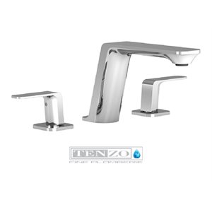 Quantum 8in lavatory faucet chrome with (overflow) drain