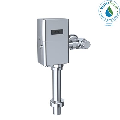 TOTO® ECOPOWER® Touchless 1.0 GPF Toilet Flushometer Valve and 12 Inch Vacuum Breaker Set, Polished Chrome - TET1UA32#CP