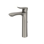 TOTO® GO 1.2 GPM Single Handle Vessel Bathroom Sink Faucet with COMFORT GLIDE™ Technology, Brushed Nickel - TLG01307U#BN