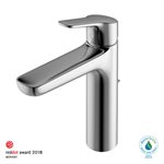 TOTO® GS Series 1.2 GPM Single Handle Bathroom Faucet for Semi-Vessel Sink with COMFORT GLIDE Technology and Drain Assembly, Polished Chrome - TLG03303U#CP