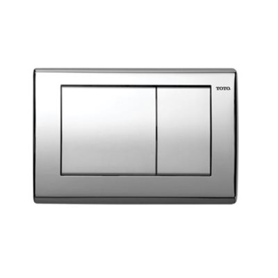 TOTO® Rectangular Convex Push Plate For Select DUOFIT In-Wall Tank System, Stainless Steel - YT820#SS